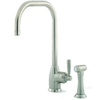 An image of Perrin & Rowe Mimas - U Spout 4848 (with Rinse) Kitchen Tap
