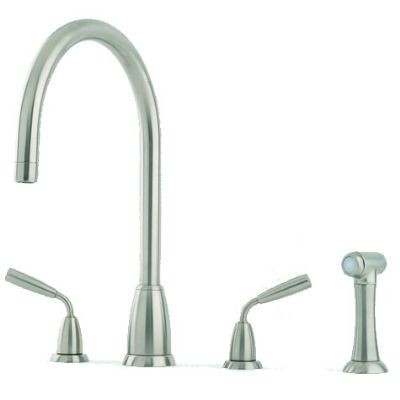 An image of Perrin & Rowe Titan - C Spout 4876 (with Rinse) Kitchen Tap