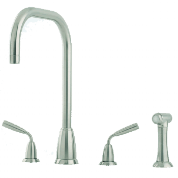 An image of Perrin & Rowe Titan - U Spout 4878 (with Rinse) Kitchen Tap