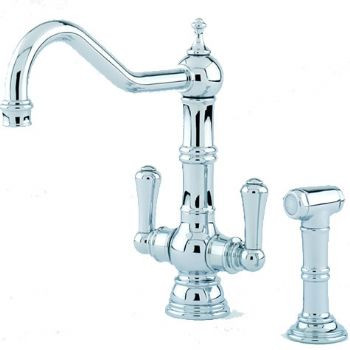 An image of Perrin & Rowe Picardie 4766 (with Rinse) Kitchen Tap