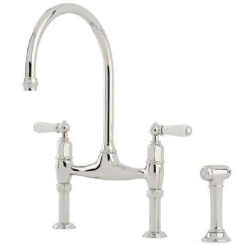 An image of Perrin & Rowe Ionian 4173 (with Rinse) Kitchen Tap