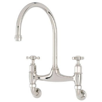An image of Perrin & Rowe Ionian 4182 Wall Mounted Kitchen Tap