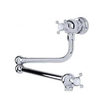 An image of Perrin & Rowe Pot Filler 4798 - Crosshead Handle Kitchen Tap