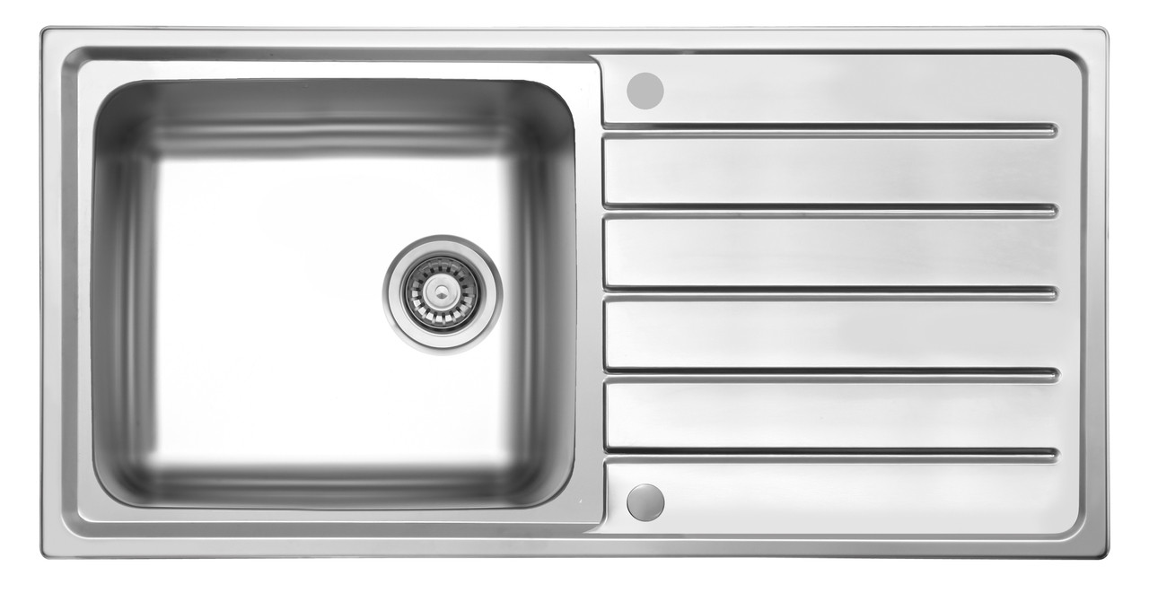 An image of Brass & Traditional Worcester Stainless Steel Single Bowl Inset Sink