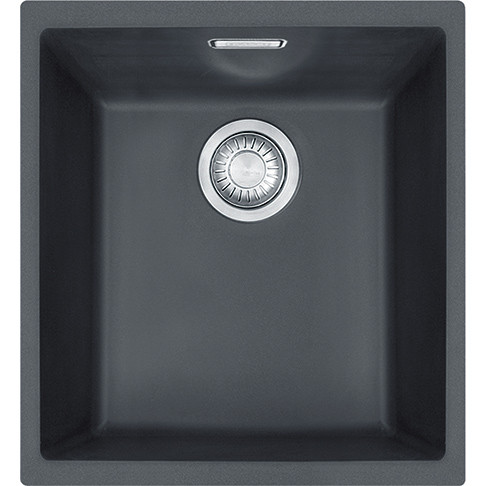 An image of Franke Sirius SID110-34 Tectonite Carbon Black Kitchen Sink