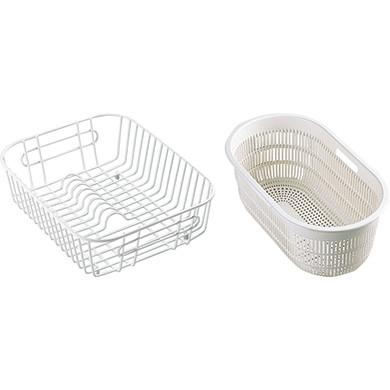 An image of Franke EUX/CRX/CPX Accpack A Consisting of a Basket and Strainer Bowl White 112....