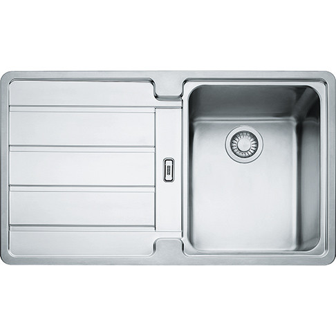 An image of Franke Hydros HDX Sink Single Bowl Single Drainer Complete with push-knob waste ...