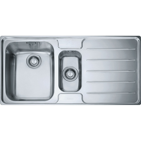An image of Franke Laser Sink 1.5 Bowls Single Drainer Complete with waste set 101.0066.6