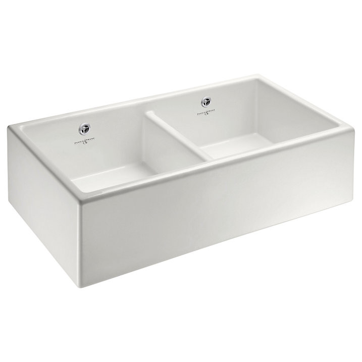 An image of Perrin & Rowe Shaker 900 Double Bowl Kitchen Sink