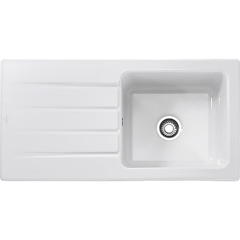 An image of Franke Arcana AHK611 Ceramic White Kitchen Sink