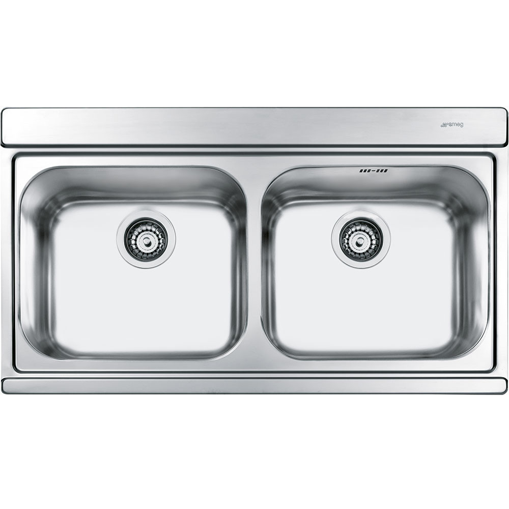 An image of Smeg LI92 Iris Double Bowl Kitchen Sink