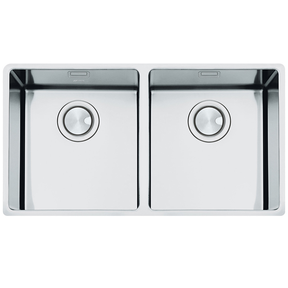 An image of Smeg VSTR3434 Mira Double Bowl Kitchen Sink