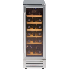 An image of Stainless Steel/Black 300SSWC Integrated 30cm Wine Cooler