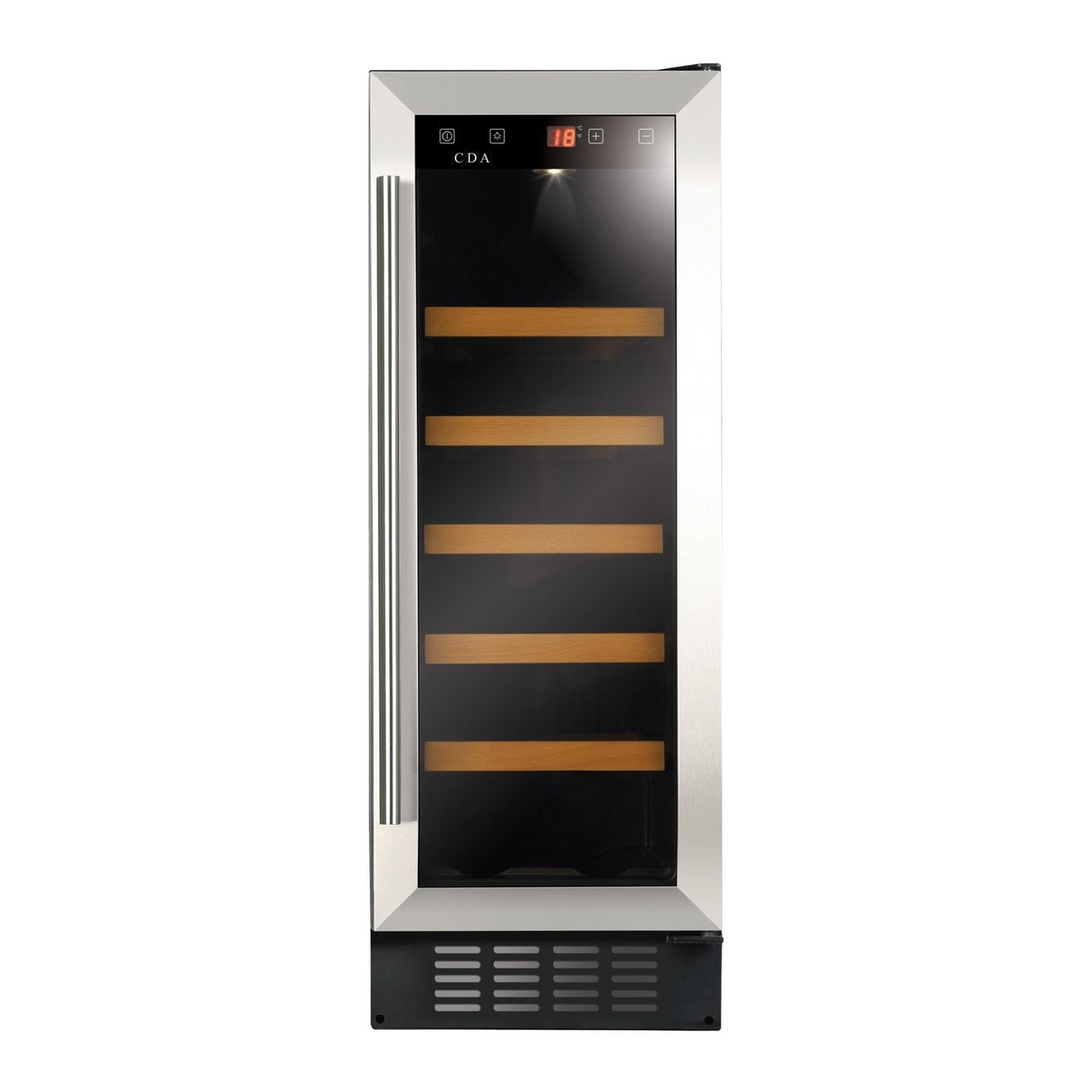 An image of Stainless Steel/Black Integrated 30cm Matrix Wine Cooler