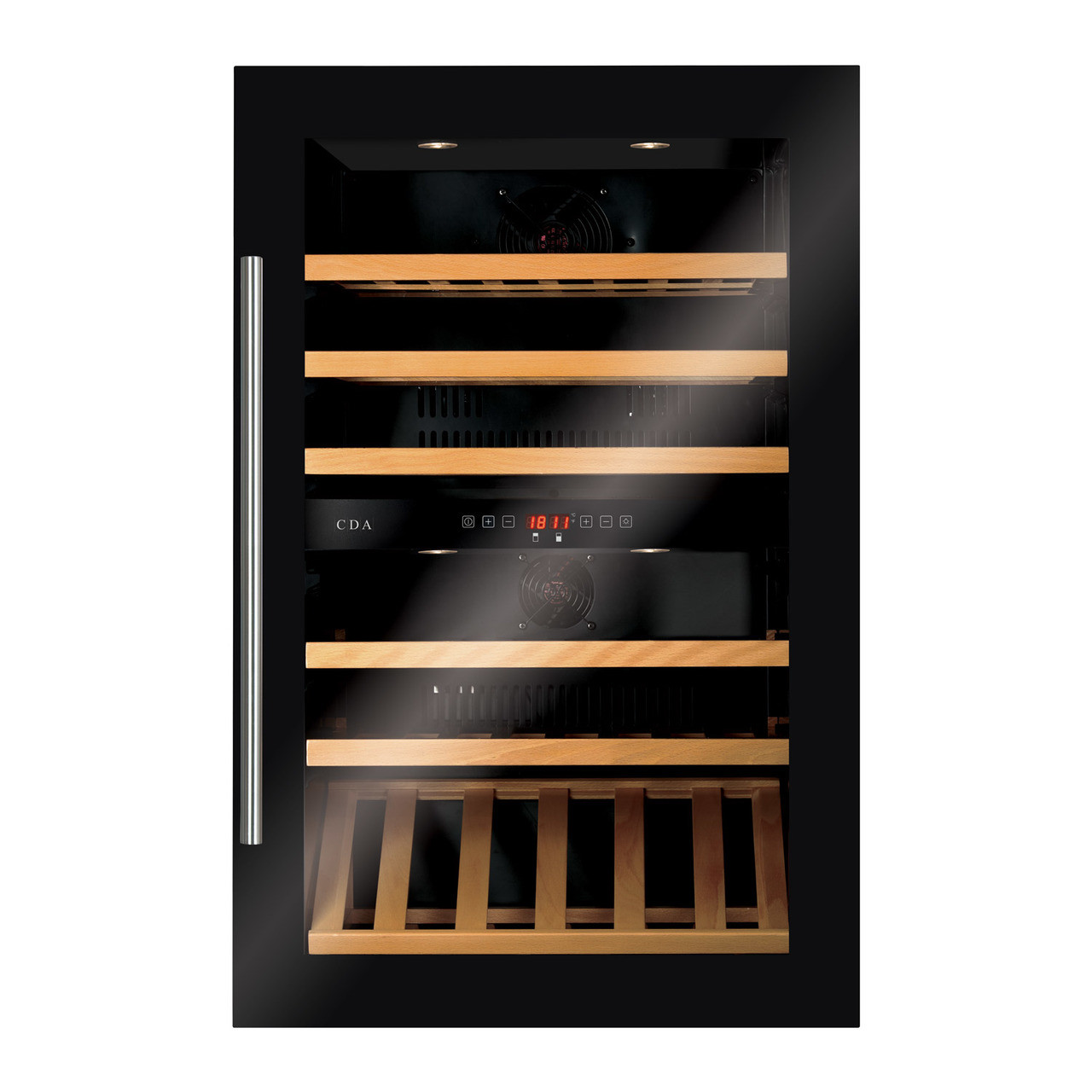 An image of Black Built In Dual Zone 60cm Matrix Wine Cooler