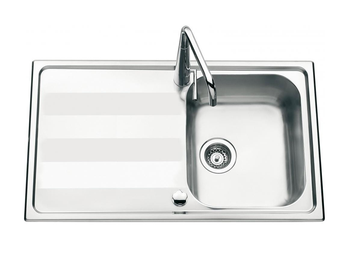 An image of Luisina Menuet EV5201-IL Single Bowl Kitchen Sink With Drainer