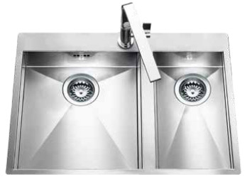 An image of Luisina Monteverdi EV36-IL One + Half Bowl Kitchen Sink