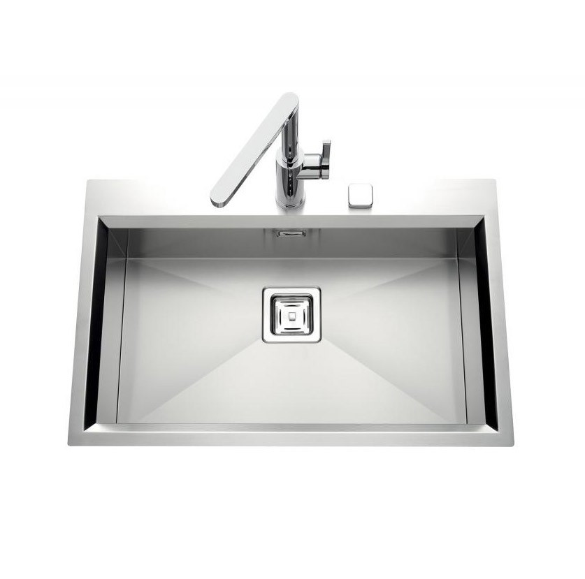 An image of Luisina Glamour EV62-IL Single Bowl Kitchen Sink With Drainer 