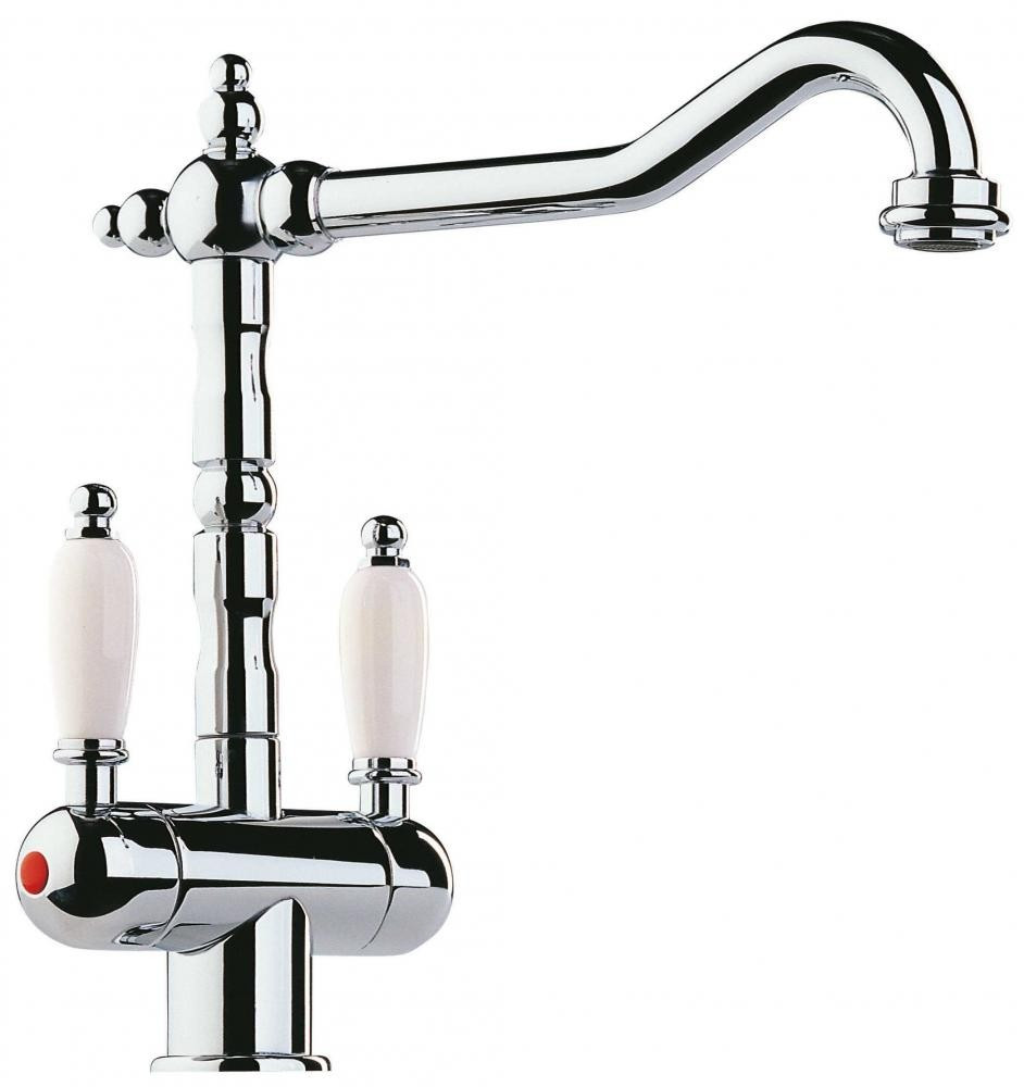 An image of Retro Twin Lever Tap Chrome