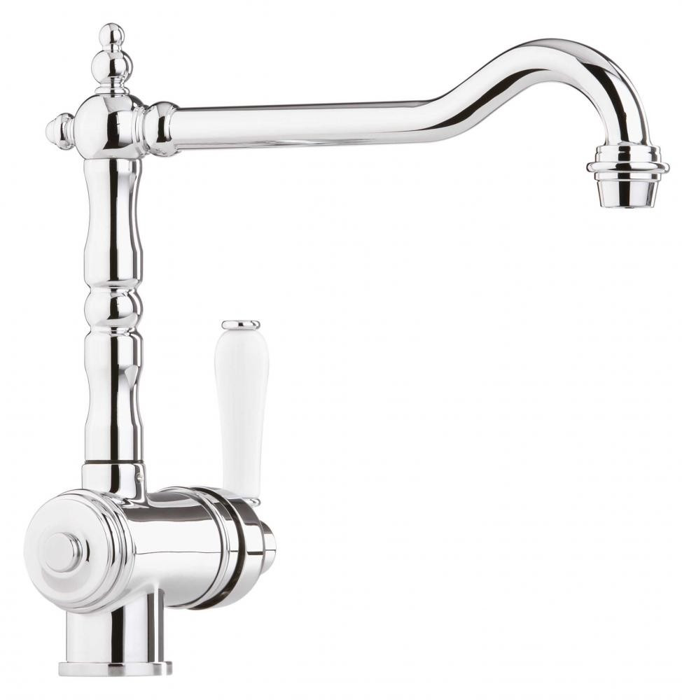 An image of Retro Single Lever Tap With Swivel Spout Chrome