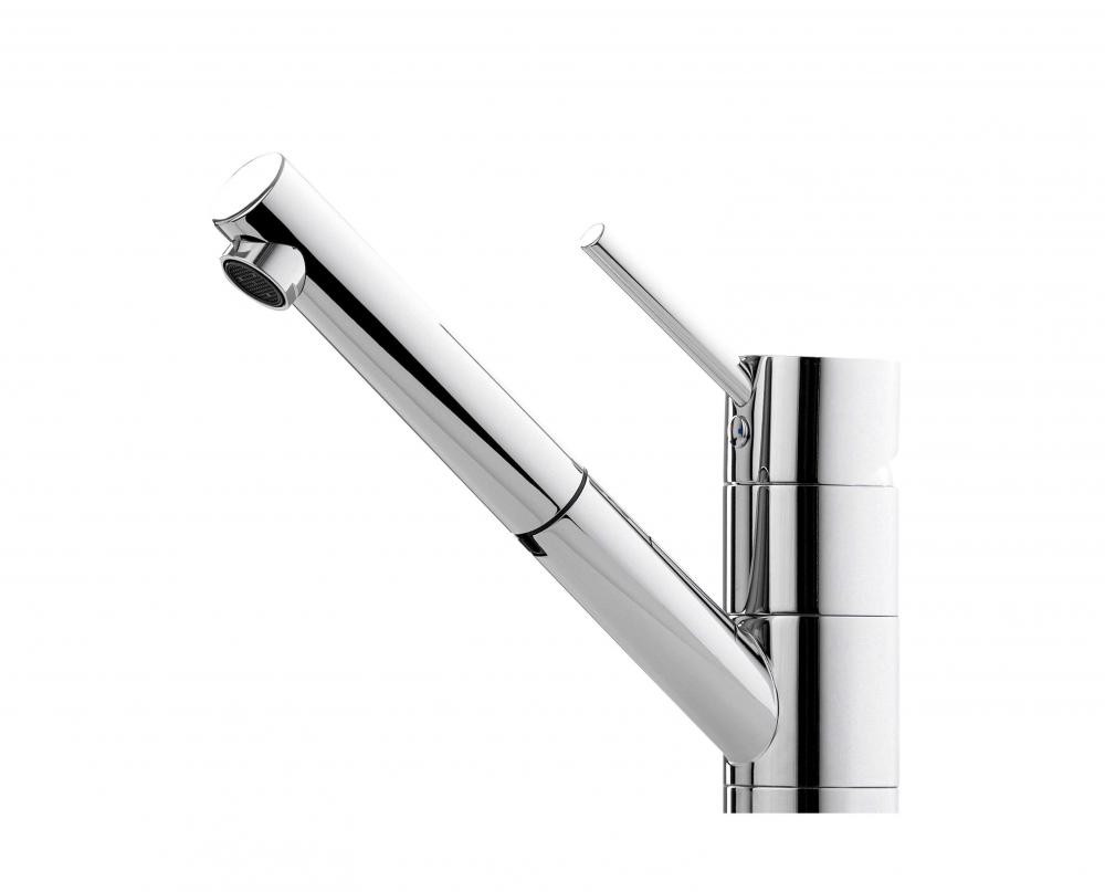 An image of Luisina Kitchen Mixer, Chrome Swivel Spout with Single Jet Extractable Spray 