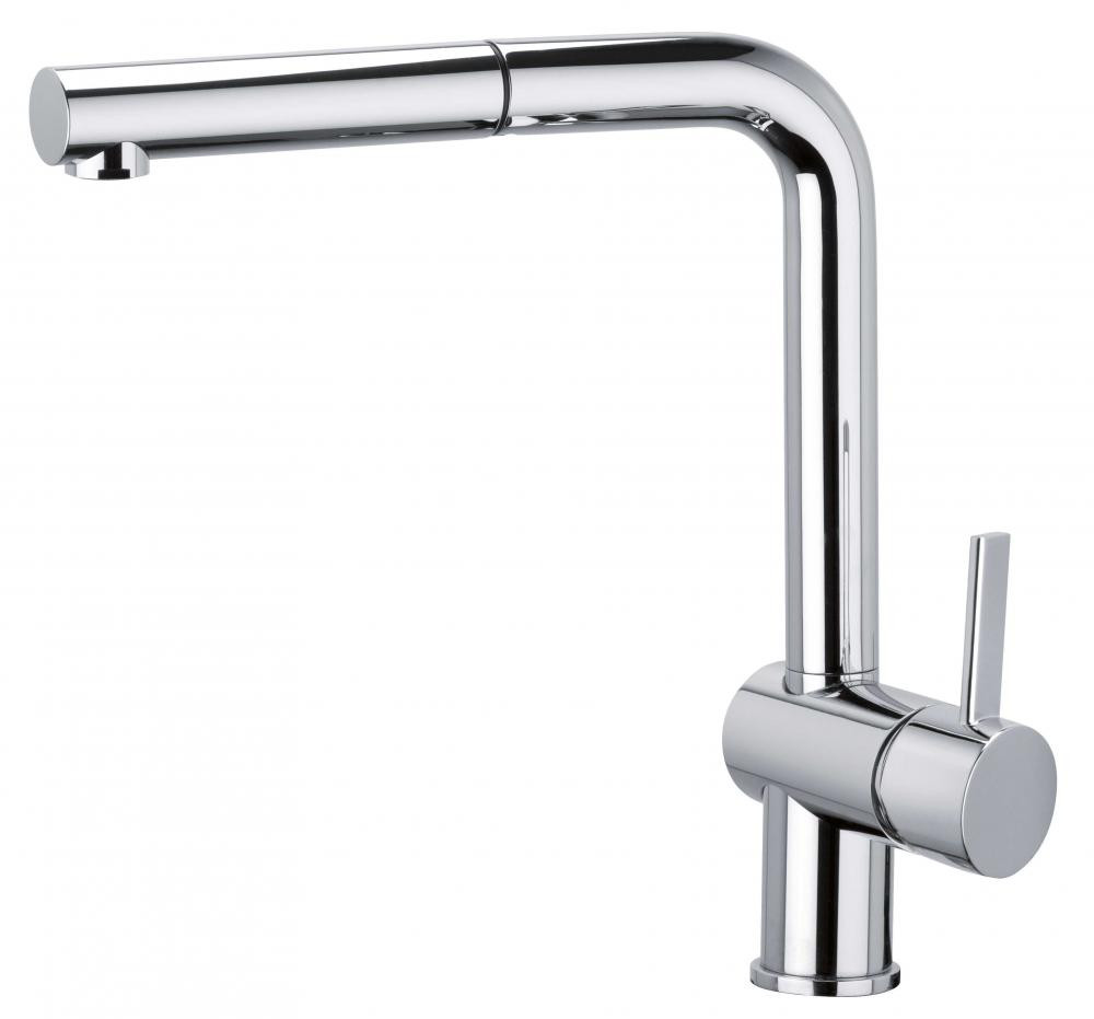 An image of Luisina Kitchen Mixer, Chrome Swivel Spout With Single Jet Extractable Spray - R...