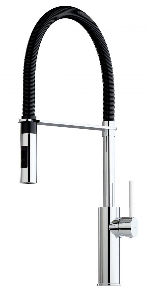 An image of Luisina Kitchen Mixer, Chrome Swivel Spout And Double Jet Mobile Shower - RCD181...