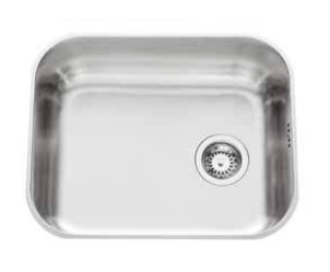 An image of Rectangular Basin Luisina 1 Large Bin Color Satin Stainless Steel, Manual Emptyi...