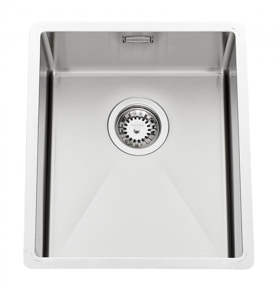 An image of Luisina 1-Bowl Sub-Bowl In Stainless Steel Satin, Manual Emptying - EVSP52 IL1