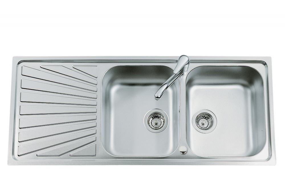 An image of Luisina Verdi EV5421 IL Double Bowl Stainless Steel Kitchen Sink