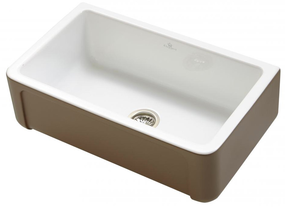 An image of Chambord Henri II 1.0 Bowl Taupe Belfast Kitchen Sink