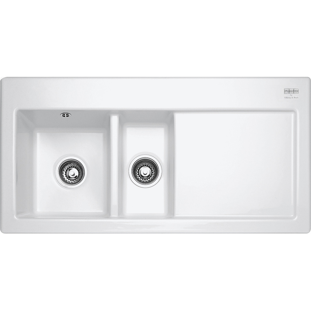 An image of Franke Mythos MTK651 Ceramic White Kitchen Sink