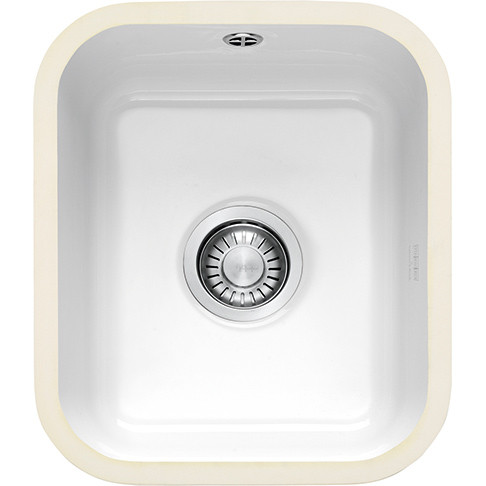 An image of Franke VBK110 33 Ceramic White Kitchen Sink