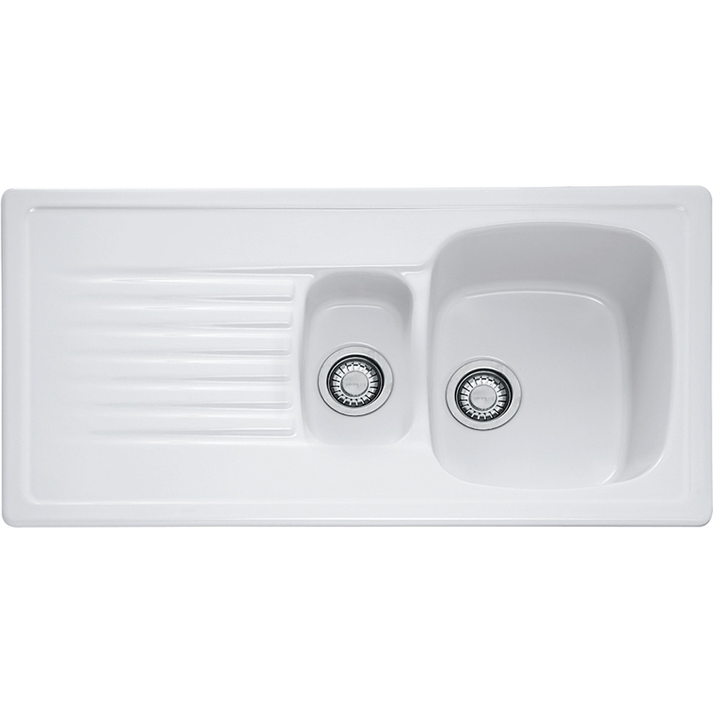 An image of Franke Elba ELK651 Ceramic White Kitchen Sink