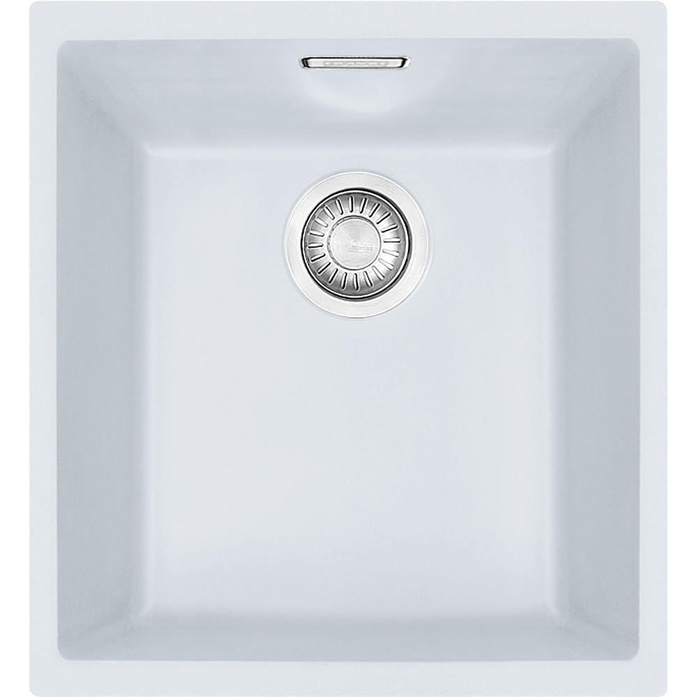 An image of Franke Sirius SID110-34 Tectonite Polar White Kitchen Sink