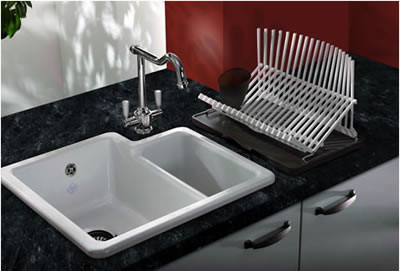 An image of Shaws Classic Brindle Kitchen Sink