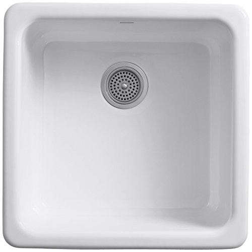 An image of Kohler Iron Tones Square Bowl Kitchen Sink