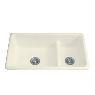 An image of Kohler Iron Tones Smart Divide Kitchen Sink