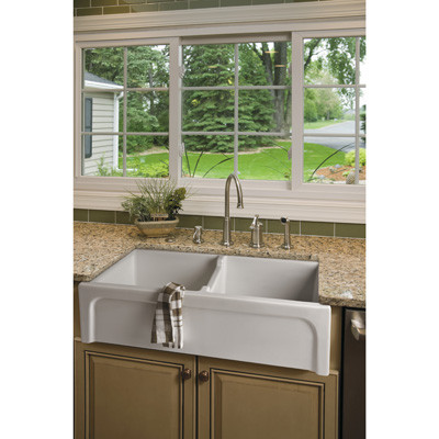 An image of Brass & Traditional Sinks Hanbury Double Kitchen Sink