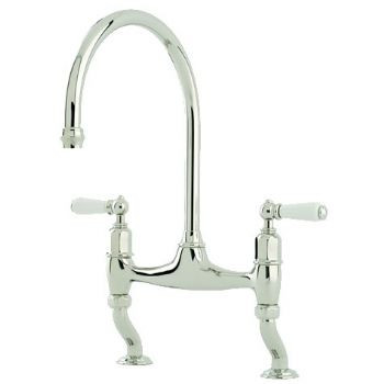 An image of Perrin and Rowe Ionian 4193 Deck Mounted Tap, Lever Handles