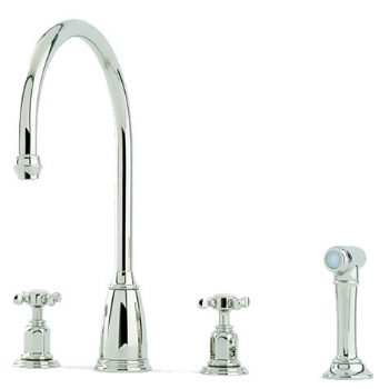 An image of Perrin & Rowe Athenian (with Rinse) 4375 Kitchen Tap